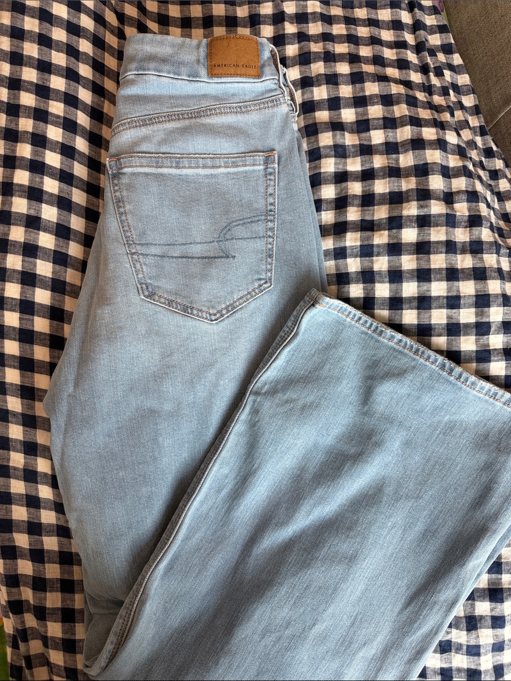 American Eagle Curvy Super High Rise Baggy Wide Leg Jean